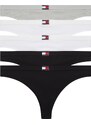 Tommy Hilfiger Underwear Стринг сив меланж / черно / бяло