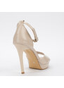 Бежови дамски сандали